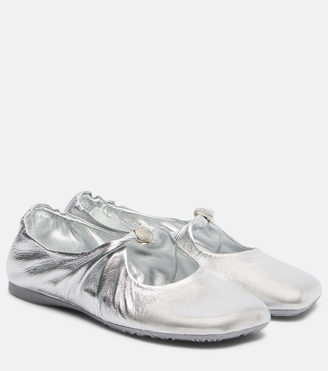 Ballerinas Pebble Soft aus Metallic-Leder | Loewe