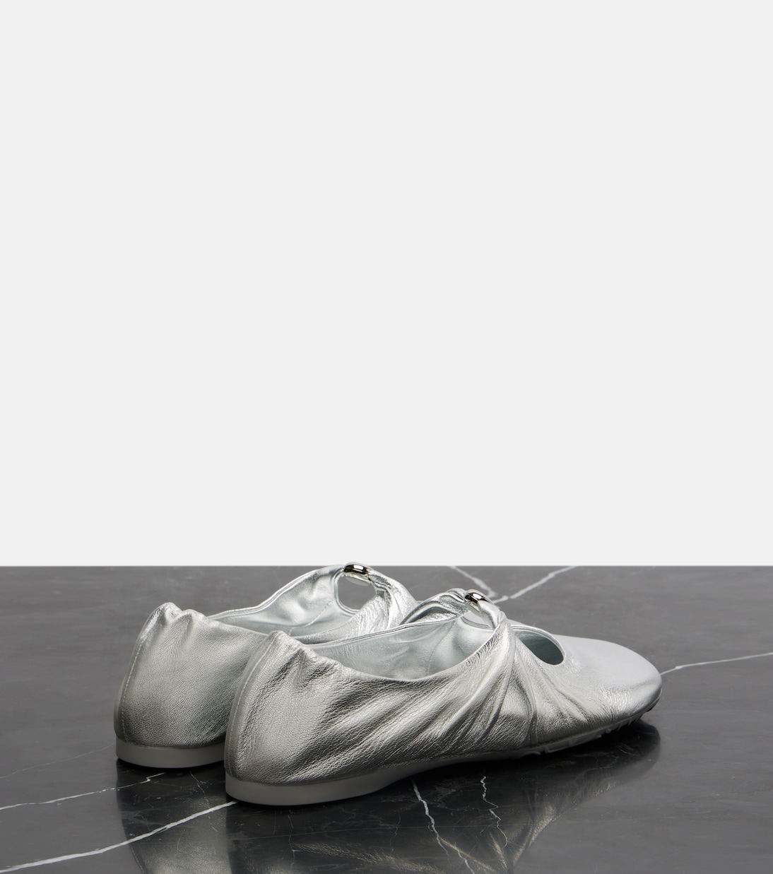 Ballerinas Pebble Soft aus Metallic-Leder | Loewe