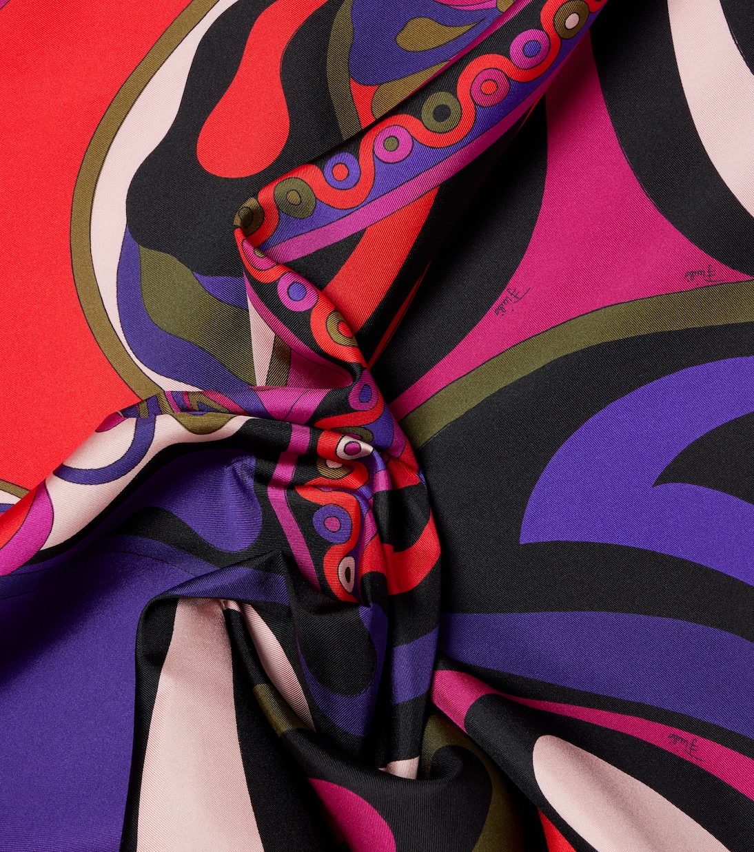 Tuch Marmo and Orchidee aus Seiden-Twill | Pucci