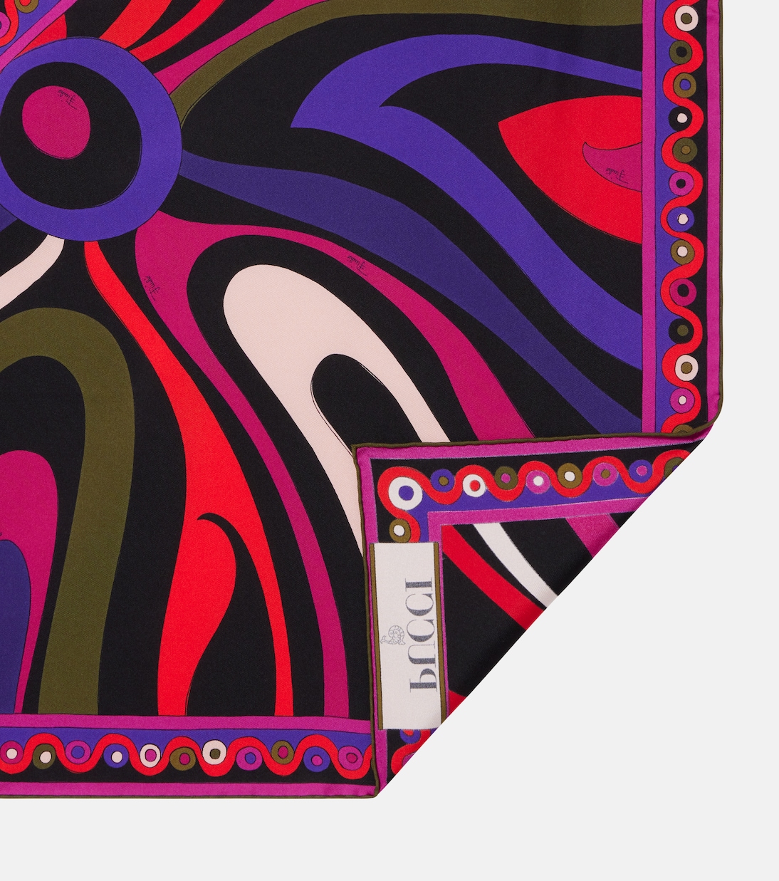Tuch Marmo and Orchidee aus Seiden-Twill | Pucci