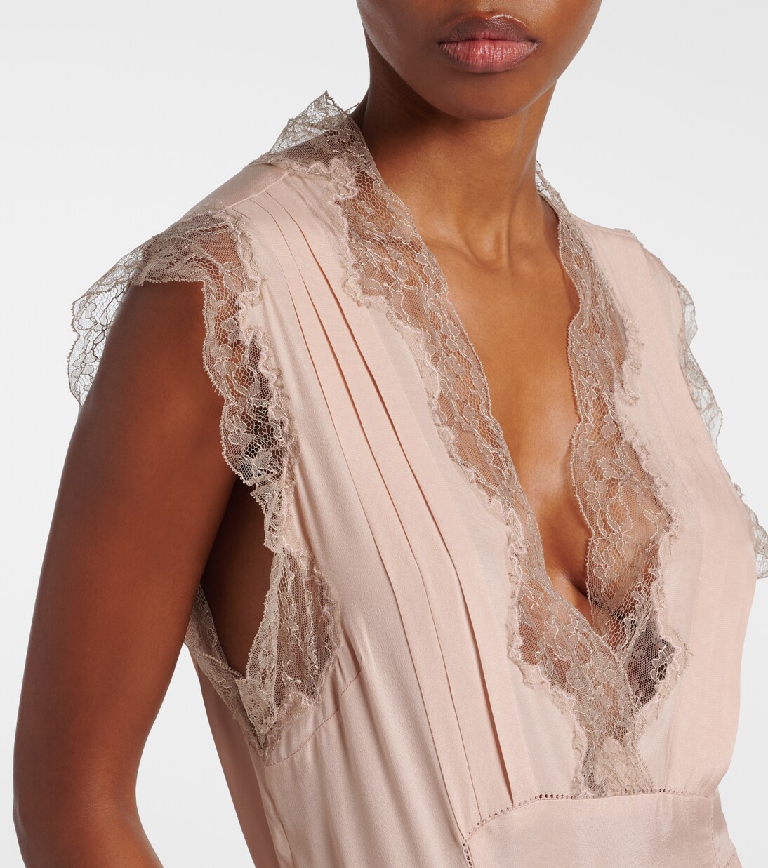 Midikleid mit Spitze | Maison Margiela