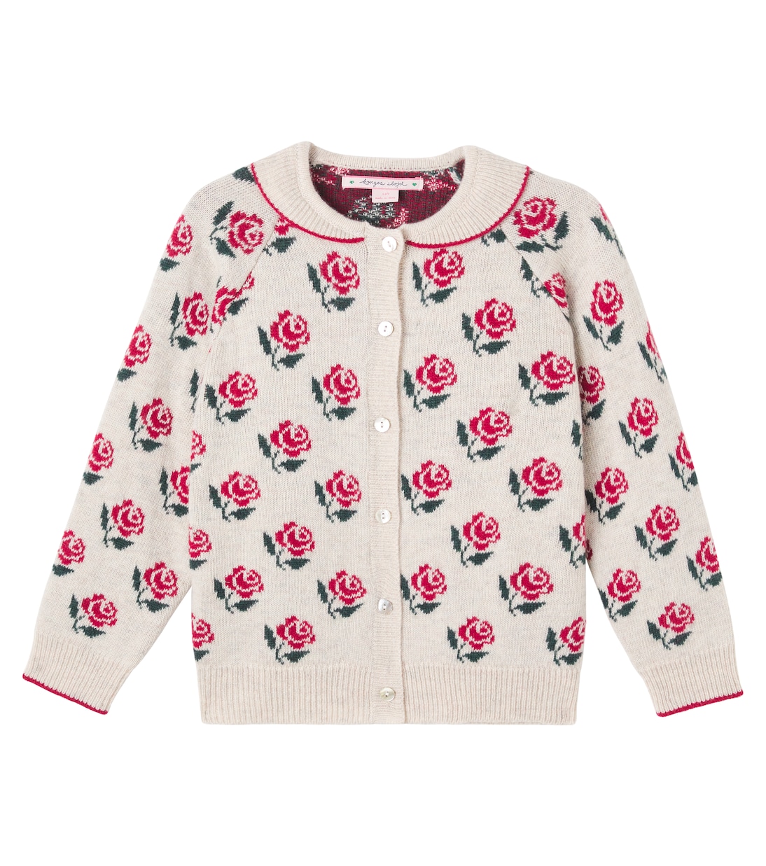 Cárdigan en mezcla de lana estampado | Konges Sløjd