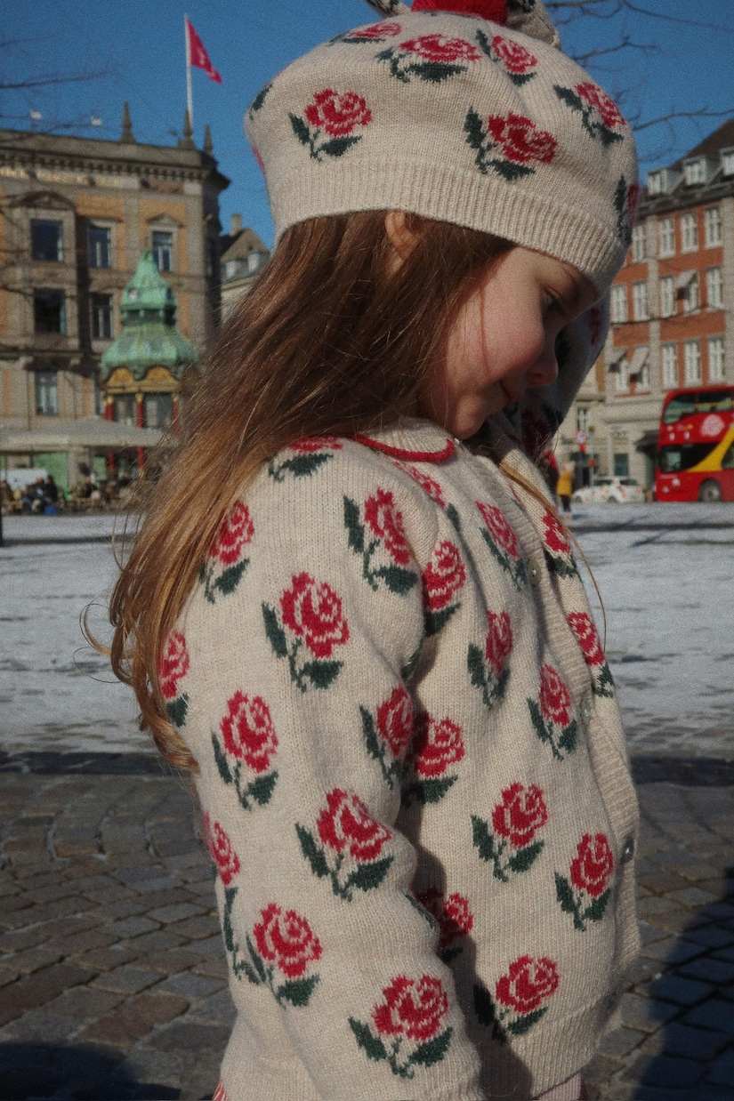 Floral wool-blend cardigan | Konges Sløjd