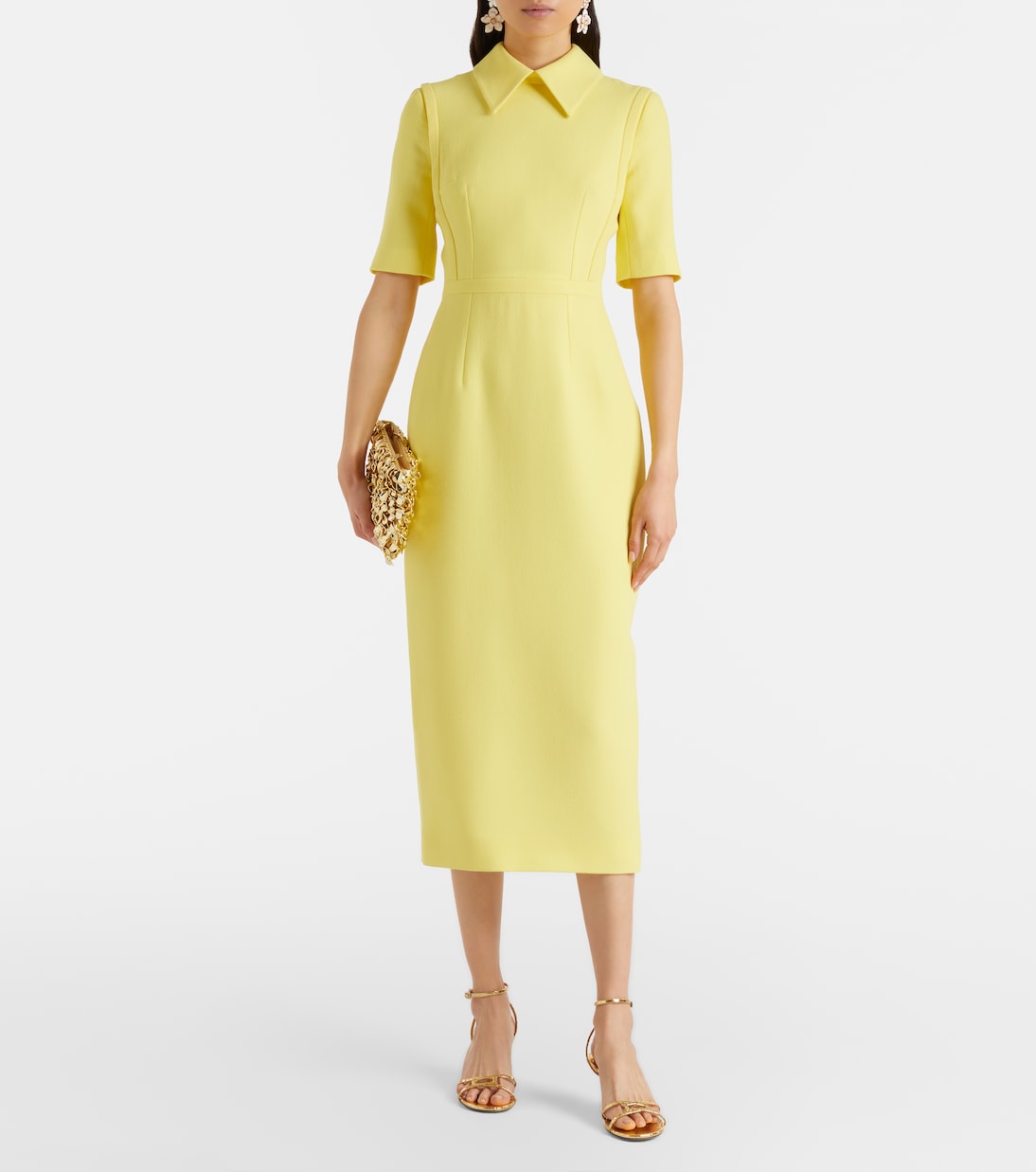 Valletta wool crêpe midi dress | Emilia Wickstead
