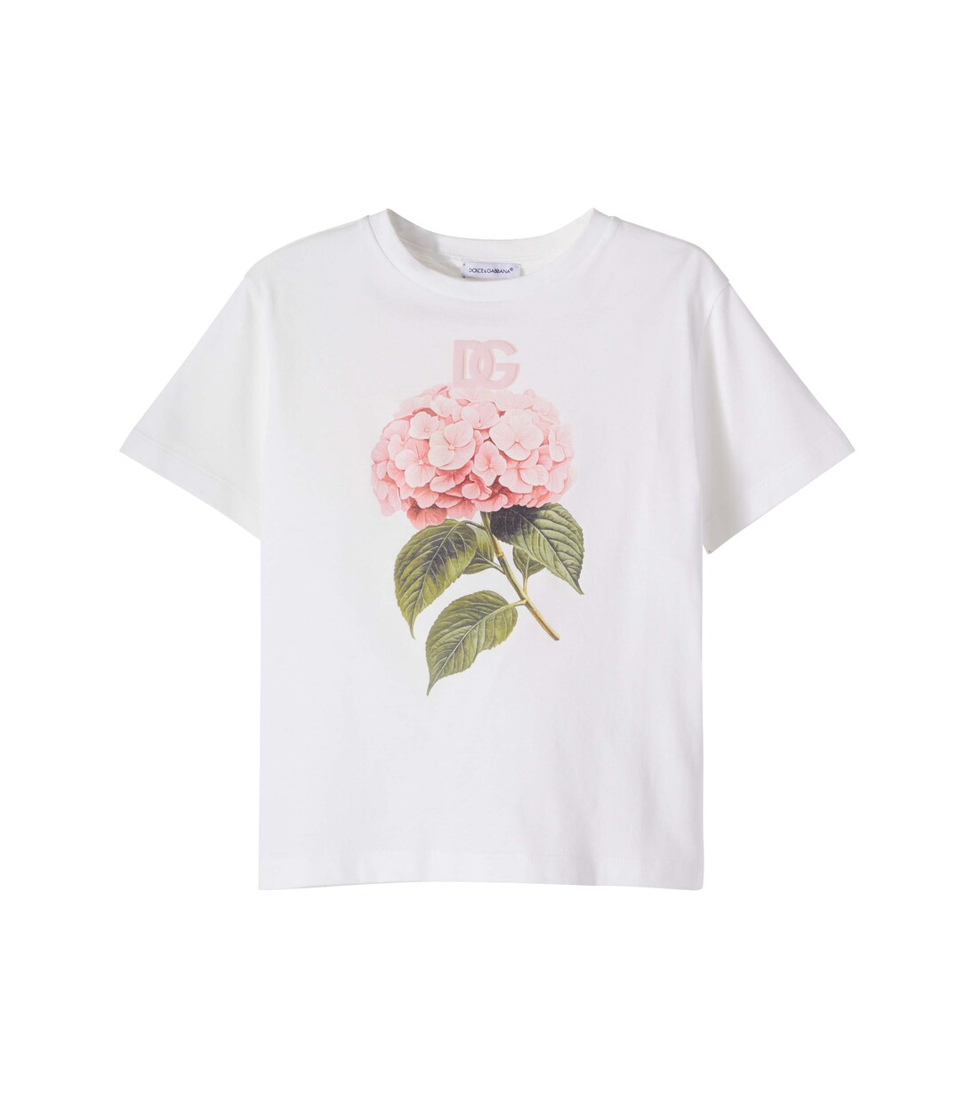 DG floral cotton jersey T-shirt | Dolce&Gabbana Kids