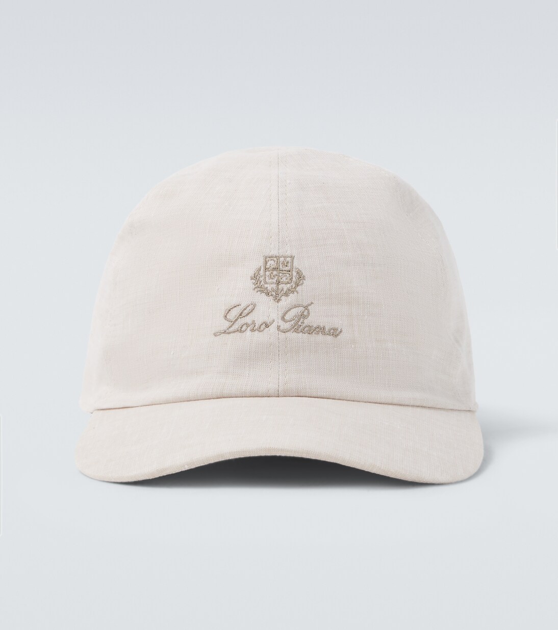 Logo linen baseball cap | Loro Piana