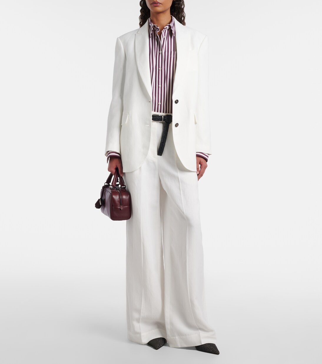 Pantalones anchos de tiro alto | Brunello Cucinelli