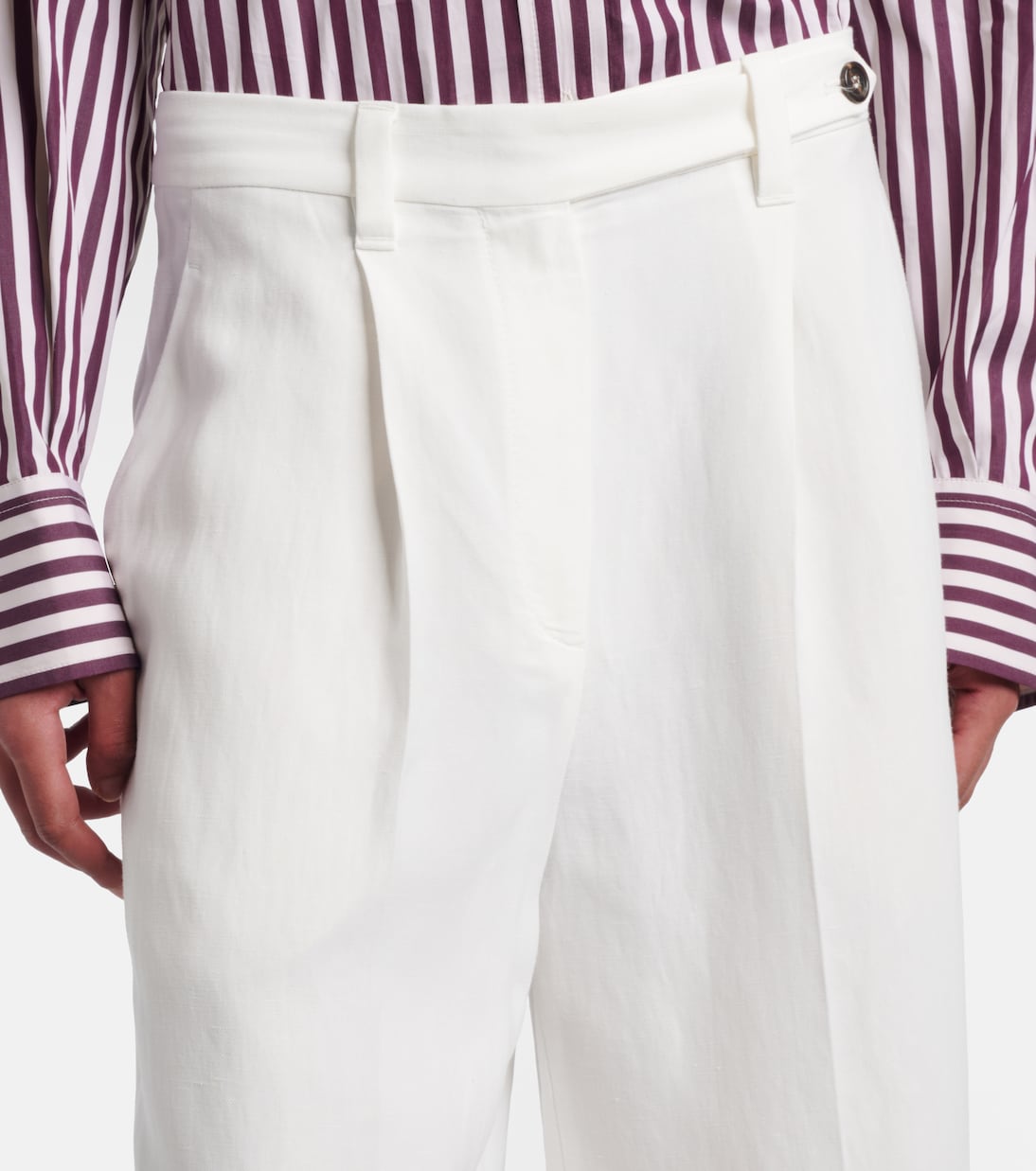Pantalones anchos de tiro alto | Brunello Cucinelli
