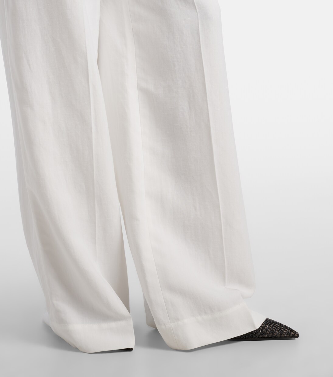 Pantalones anchos de tiro alto | Brunello Cucinelli