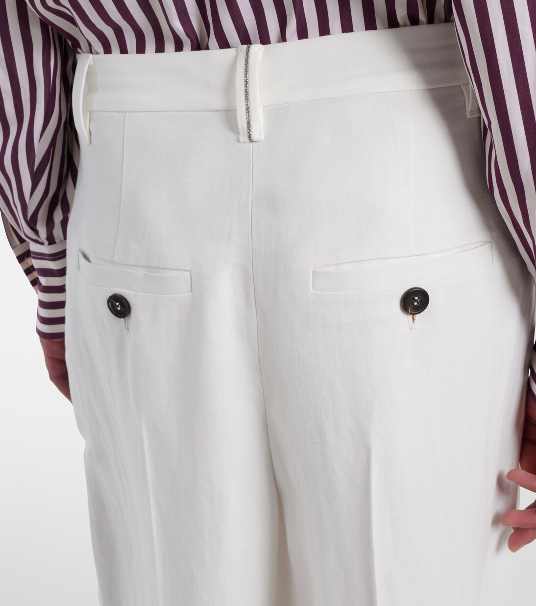 Pantalones anchos de tiro alto | Brunello Cucinelli