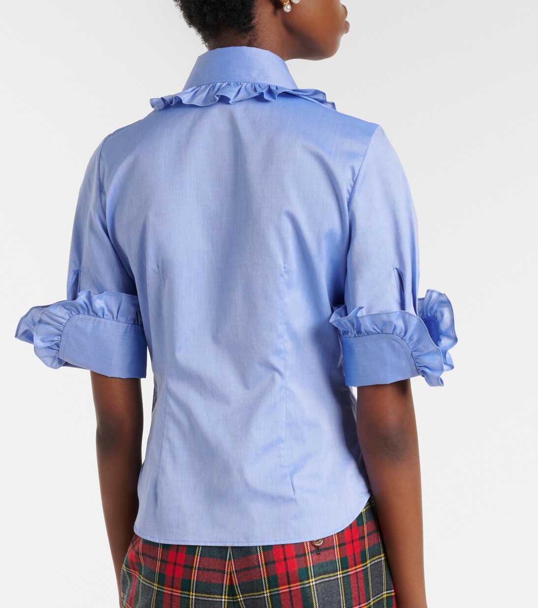 Toulouse Frill cutout cotton poplin shirt | Vivienne Westwood