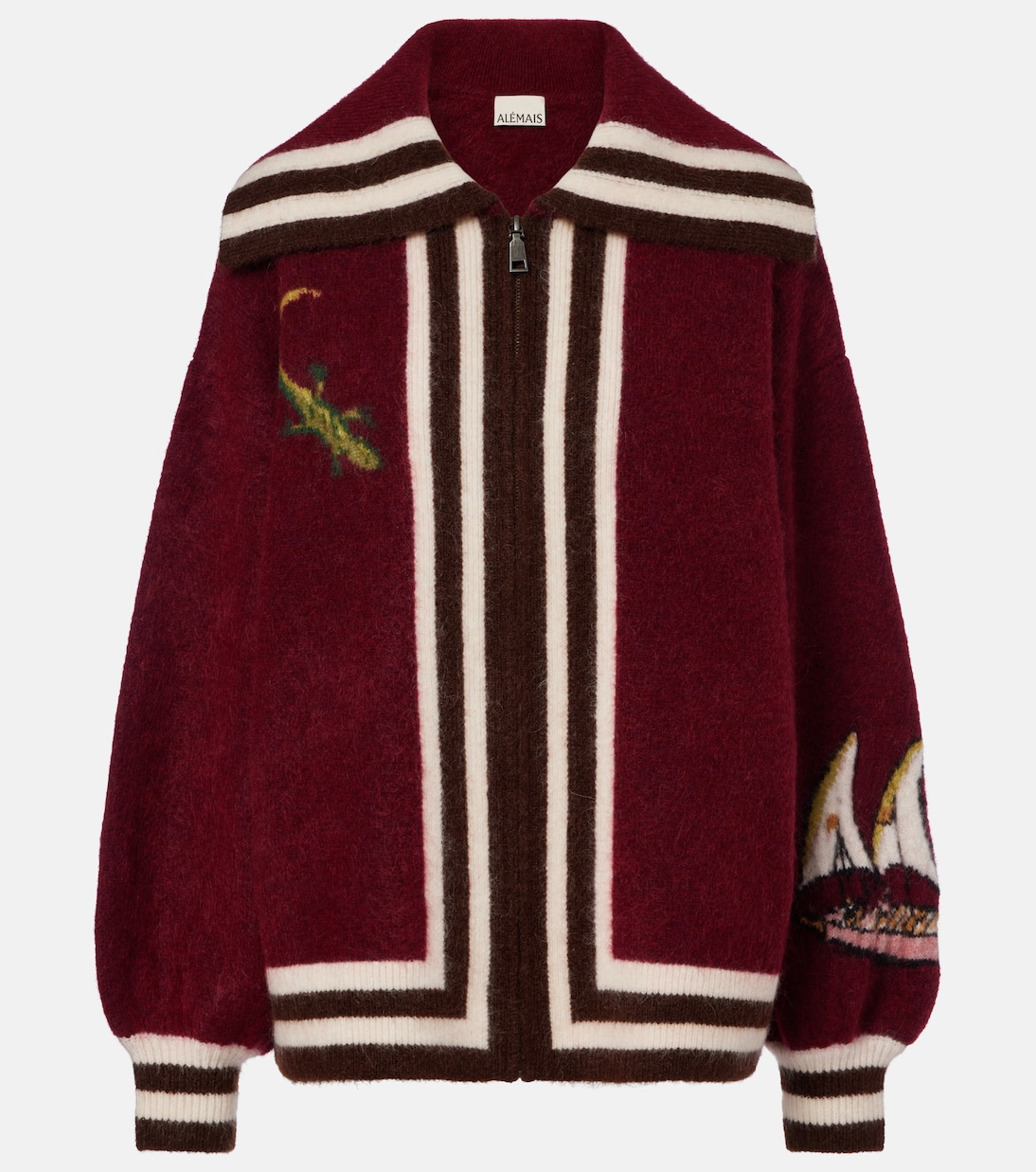 x Mokshini mohair and wool-blend cardigan | Alémais