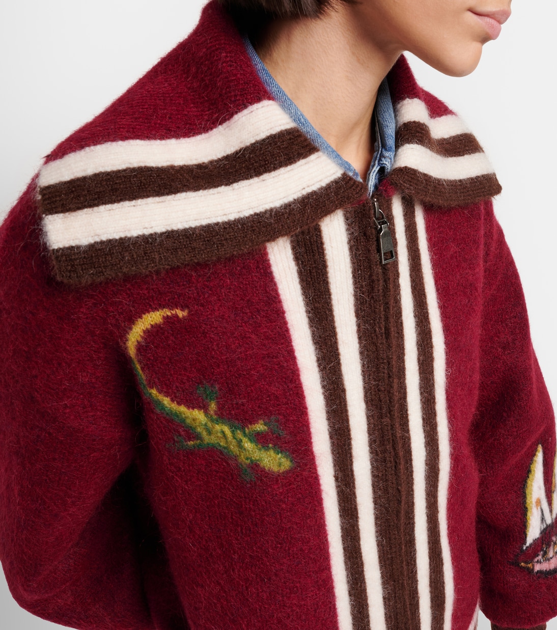 x Mokshini mohair and wool-blend cardigan | Alémais