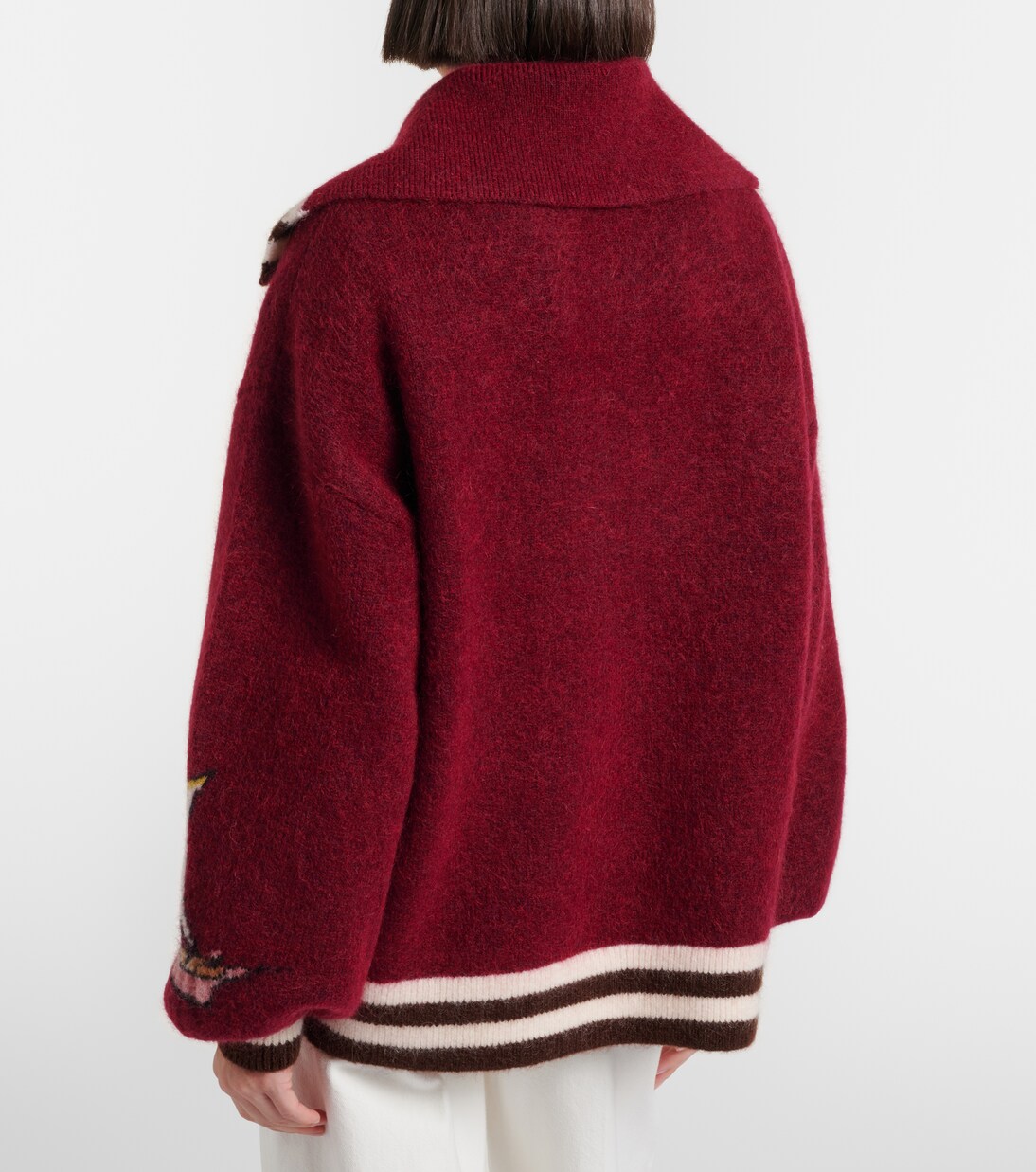 x Mokshini mohair and wool-blend cardigan | Alémais