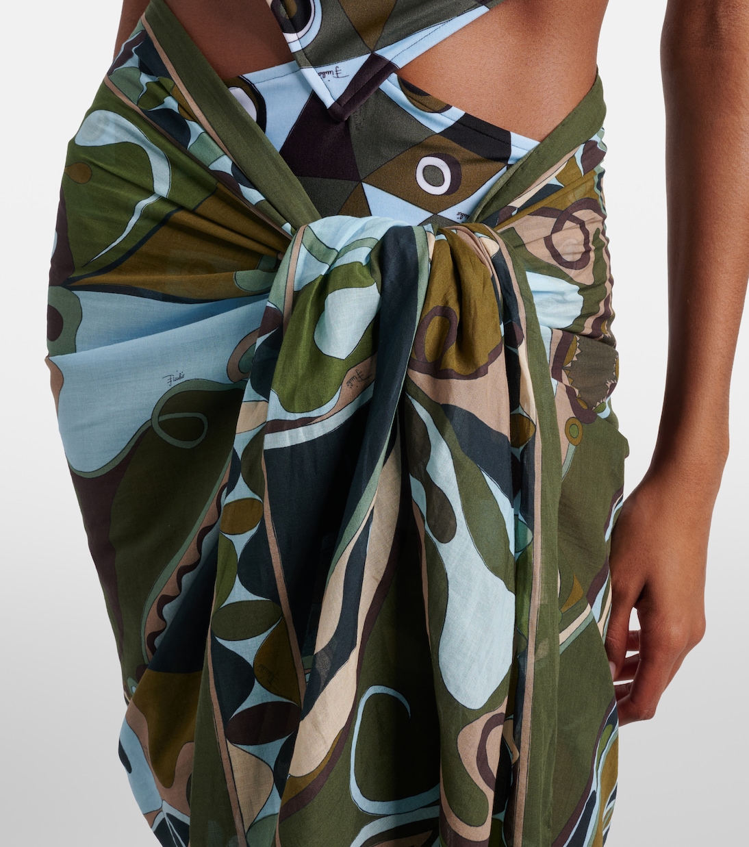 Orchidee cotton beach cover-up | Pucci