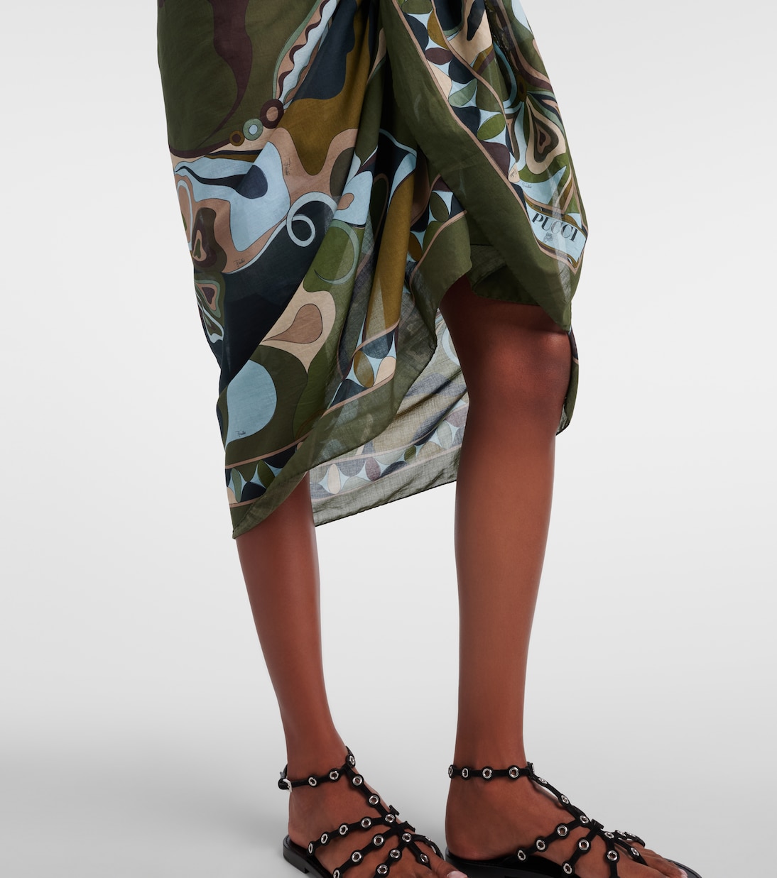 Orchidee cotton beach cover-up | Pucci