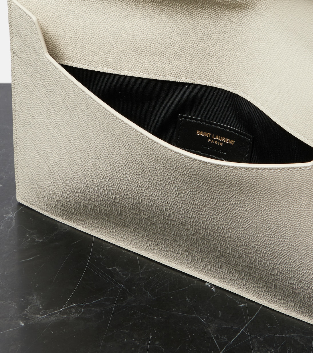 Uptown leather clutch | Saint Laurent