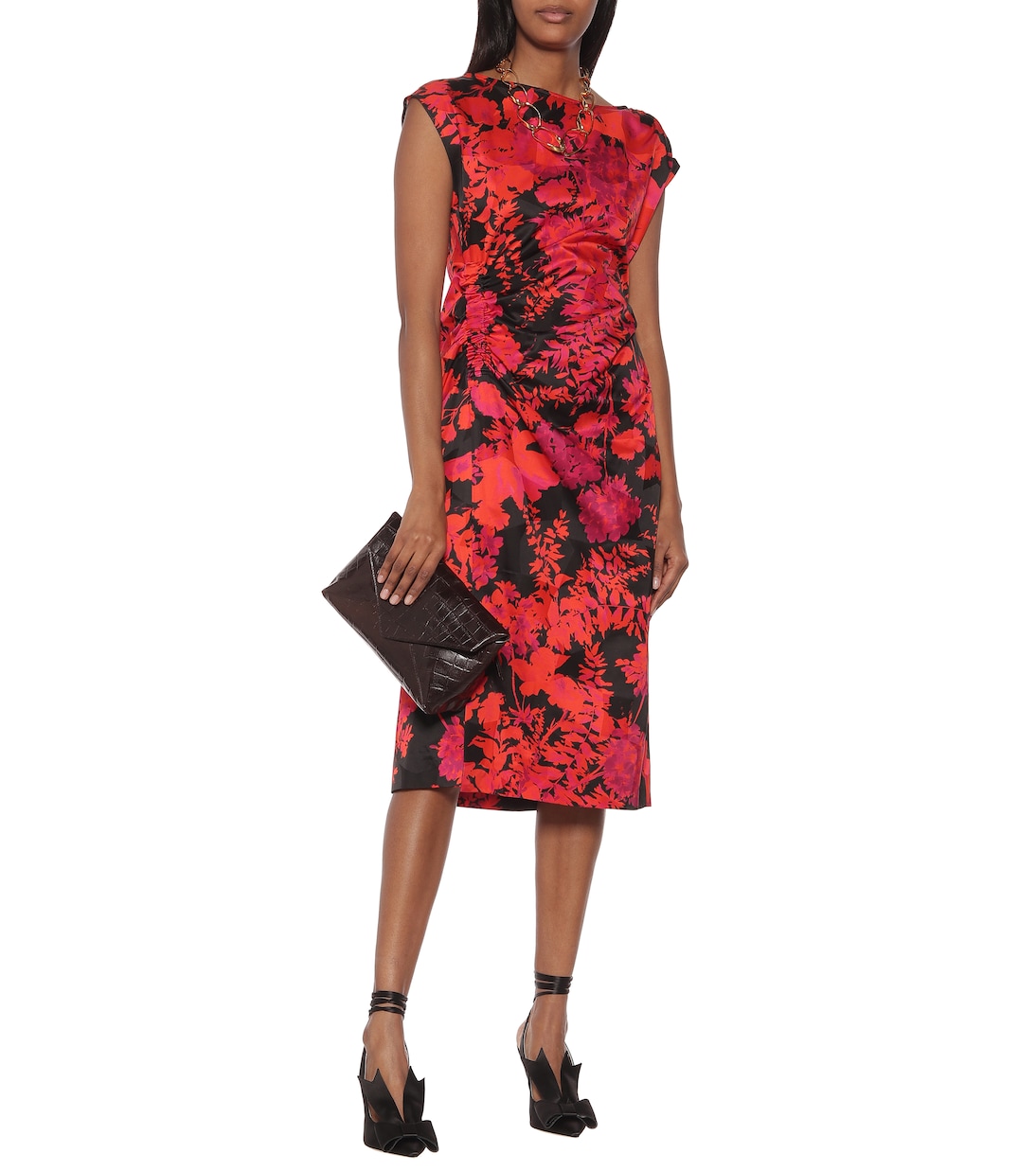 Miniabito a stampa floreale in misto cotone | Dries Van Noten