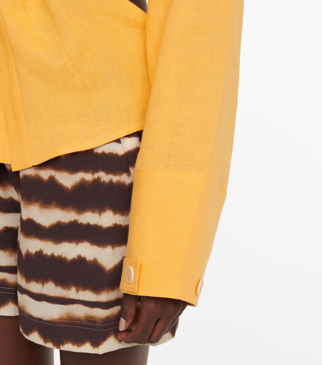 Rasha cutout linen shirt | Nanushka