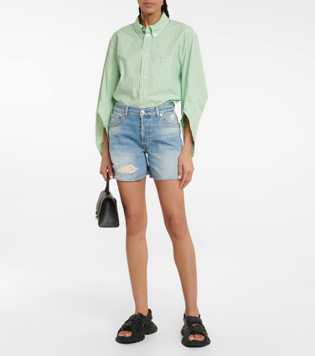 Shorts di jeans Billie a vita alta | 7 For All Mankind