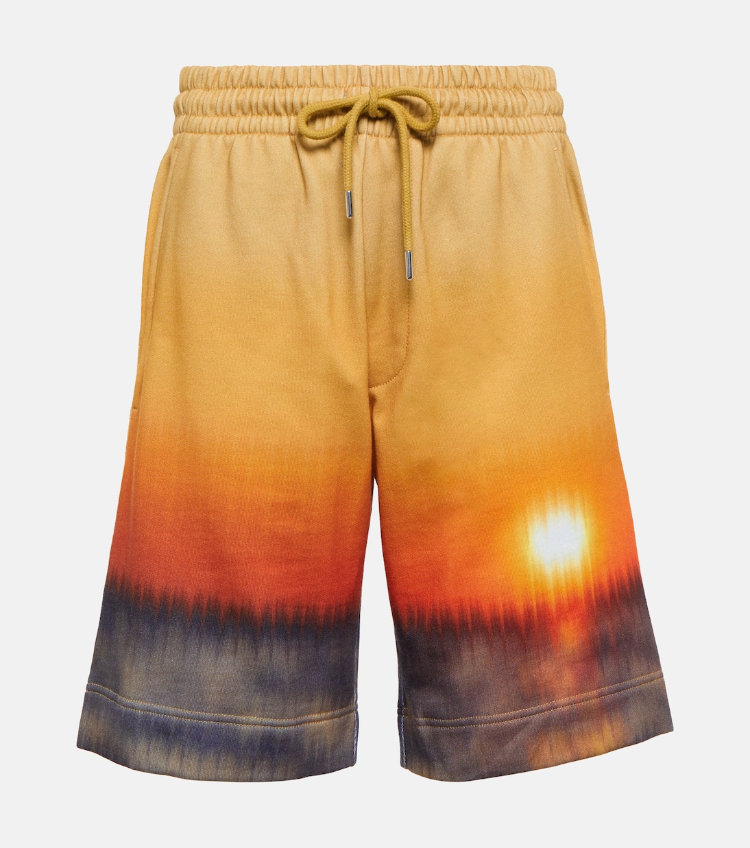 Shorts in jersey di cotone con stampa | Dries Van Noten