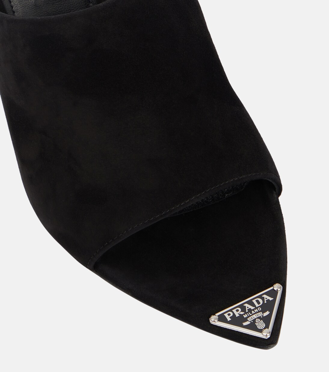 Logo suede mules | Prada