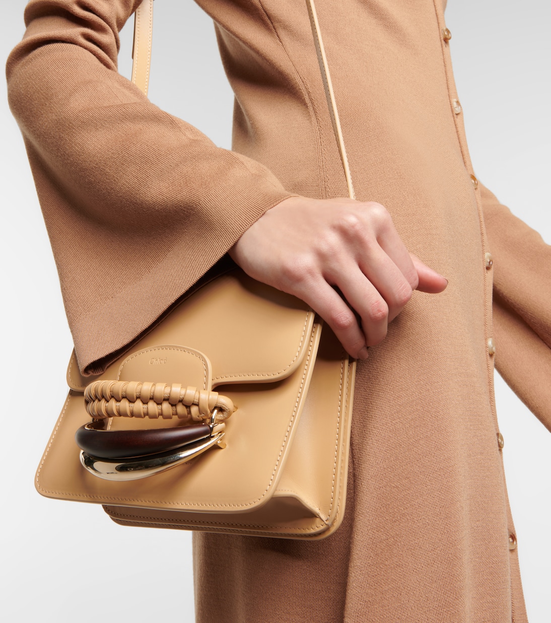 Button-down wool maxi dress | Chloé