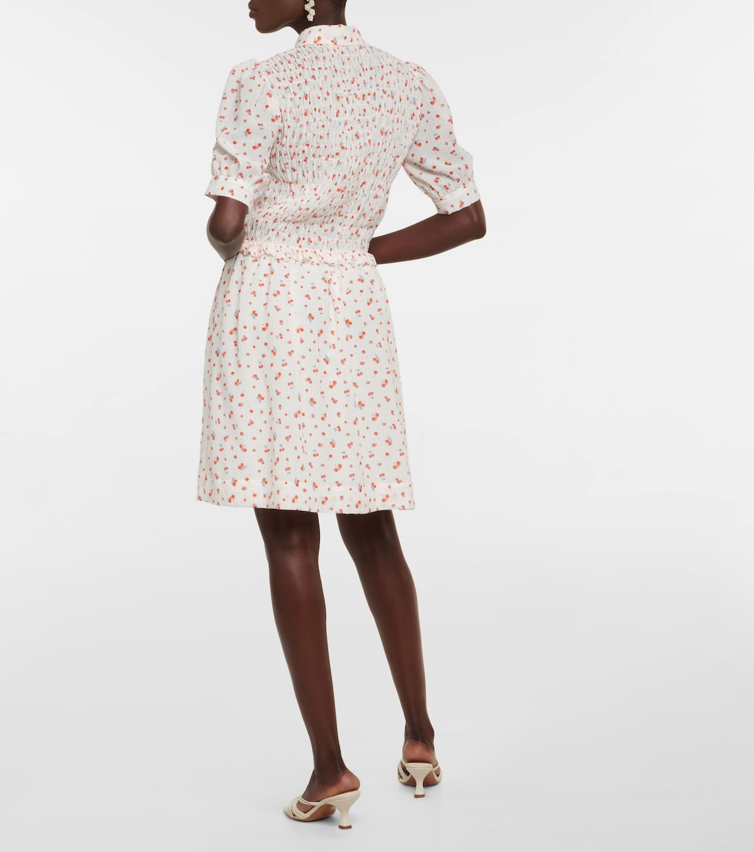 Smocked georgette minidress | See By Chloé