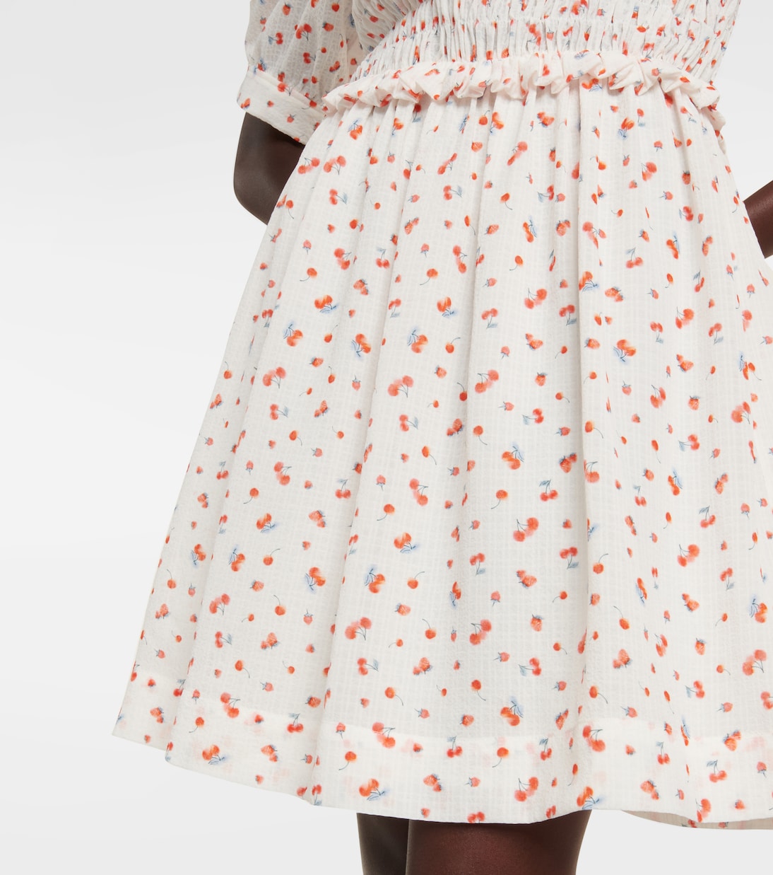 Smocked georgette minidress | See By Chloé