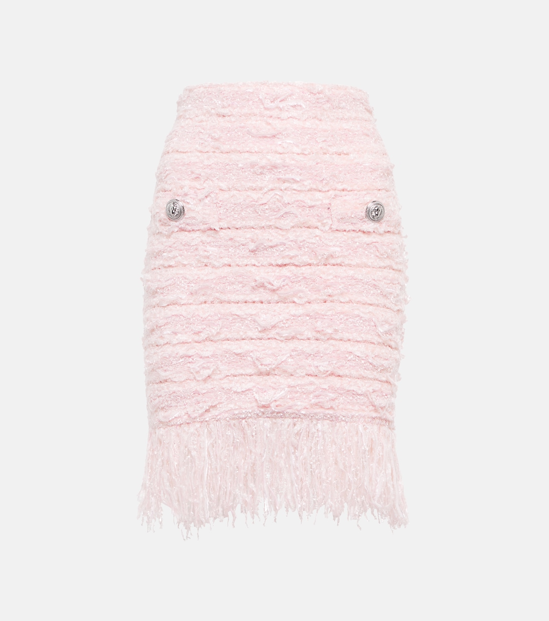 Fringed tweed miniskirt | Balmain
