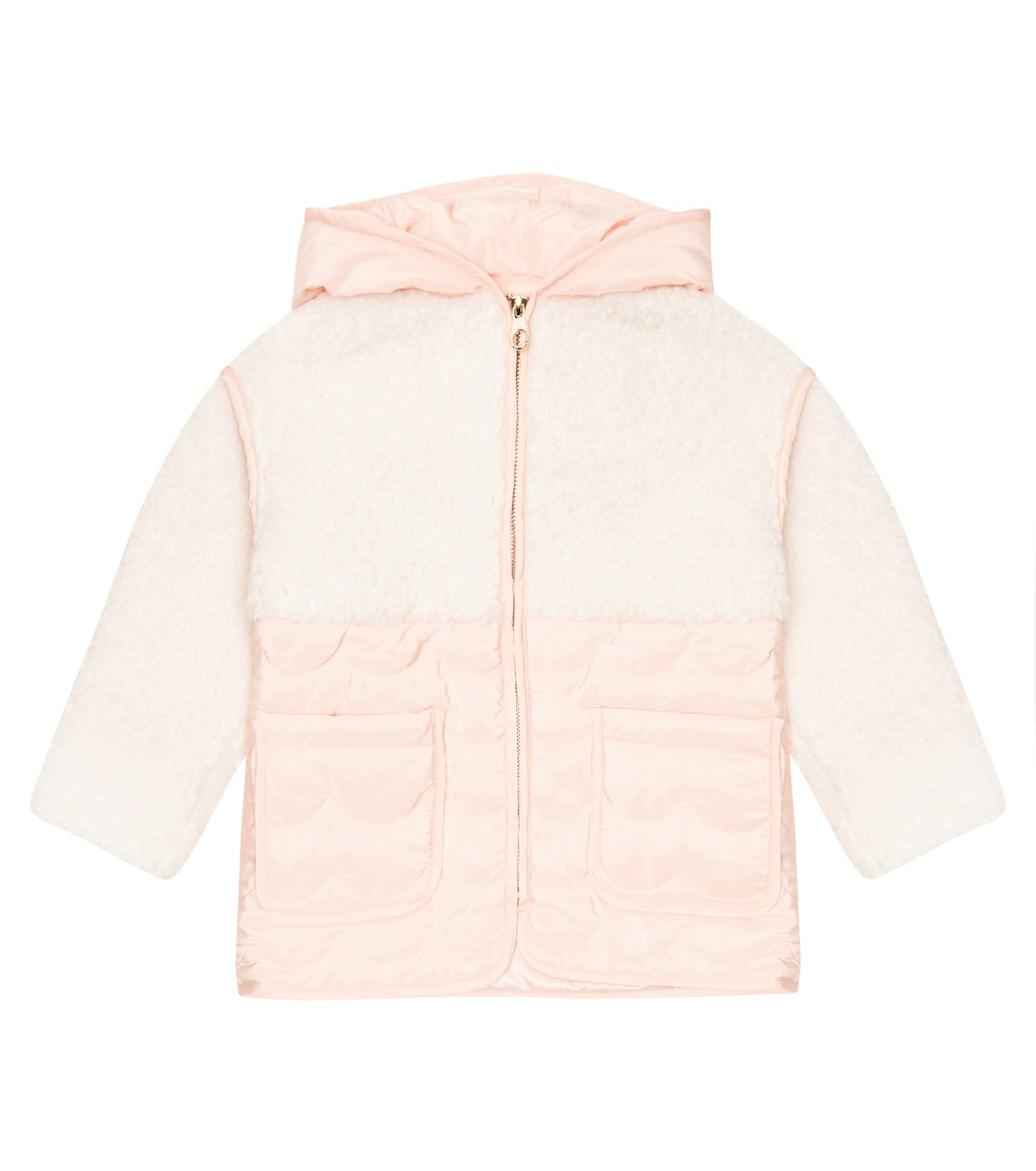 Chaqueta acolchada con borrego sintético | Chloé Kids