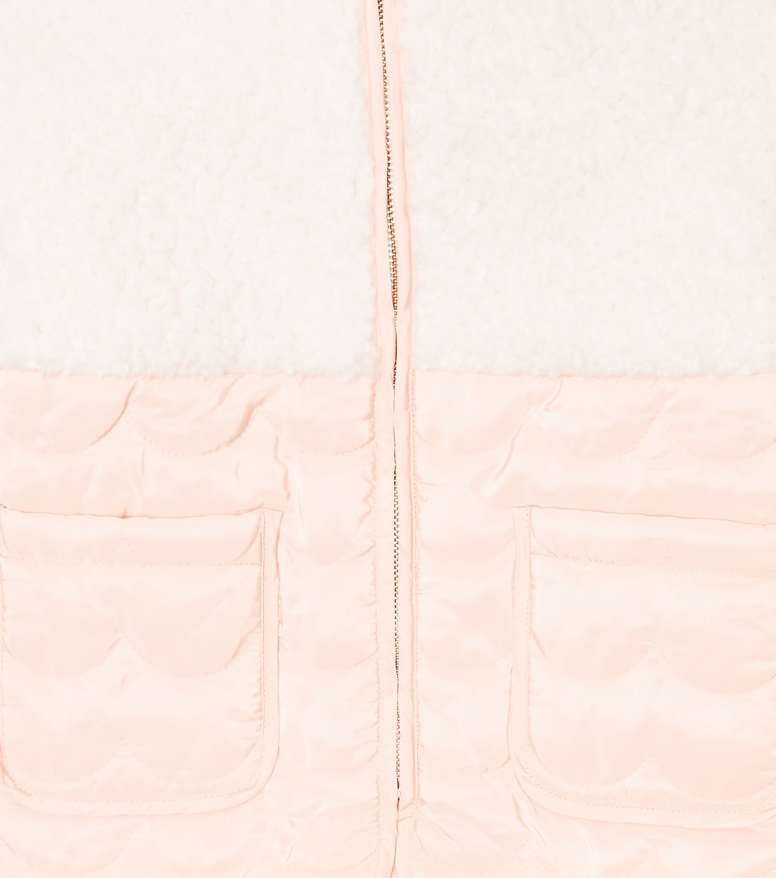 Chaqueta acolchada con borrego sintético | Chloé Kids