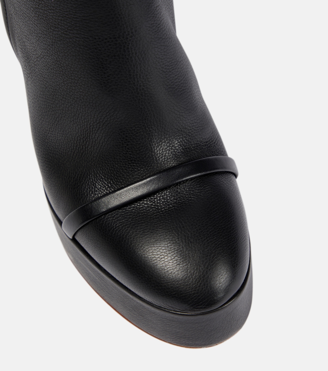Alexa platform leather ankle boots | Malone Souliers
