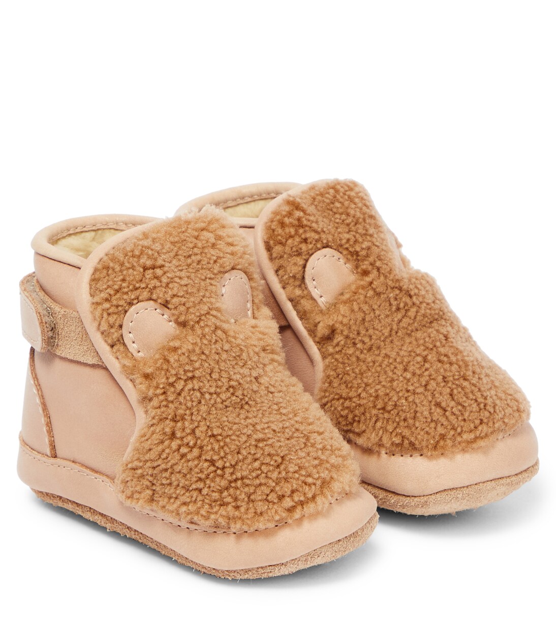 Baby Richy faux shearling booties | Donsje