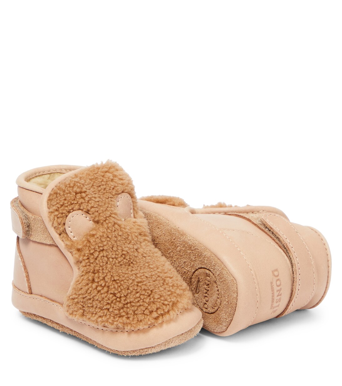 Baby Richy faux shearling booties | Donsje