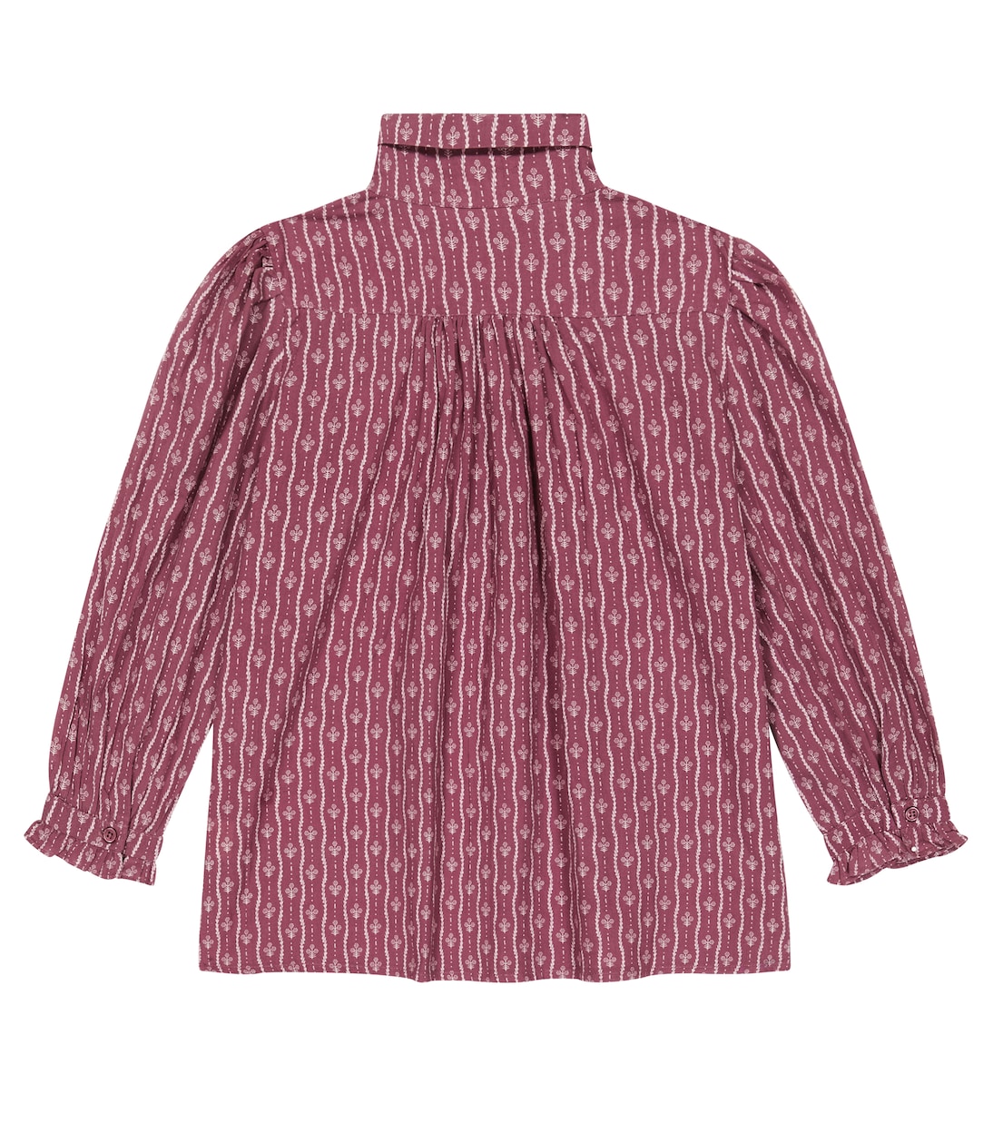 Bedruckte Bluse Folsom aus Baumwolle | Caramel