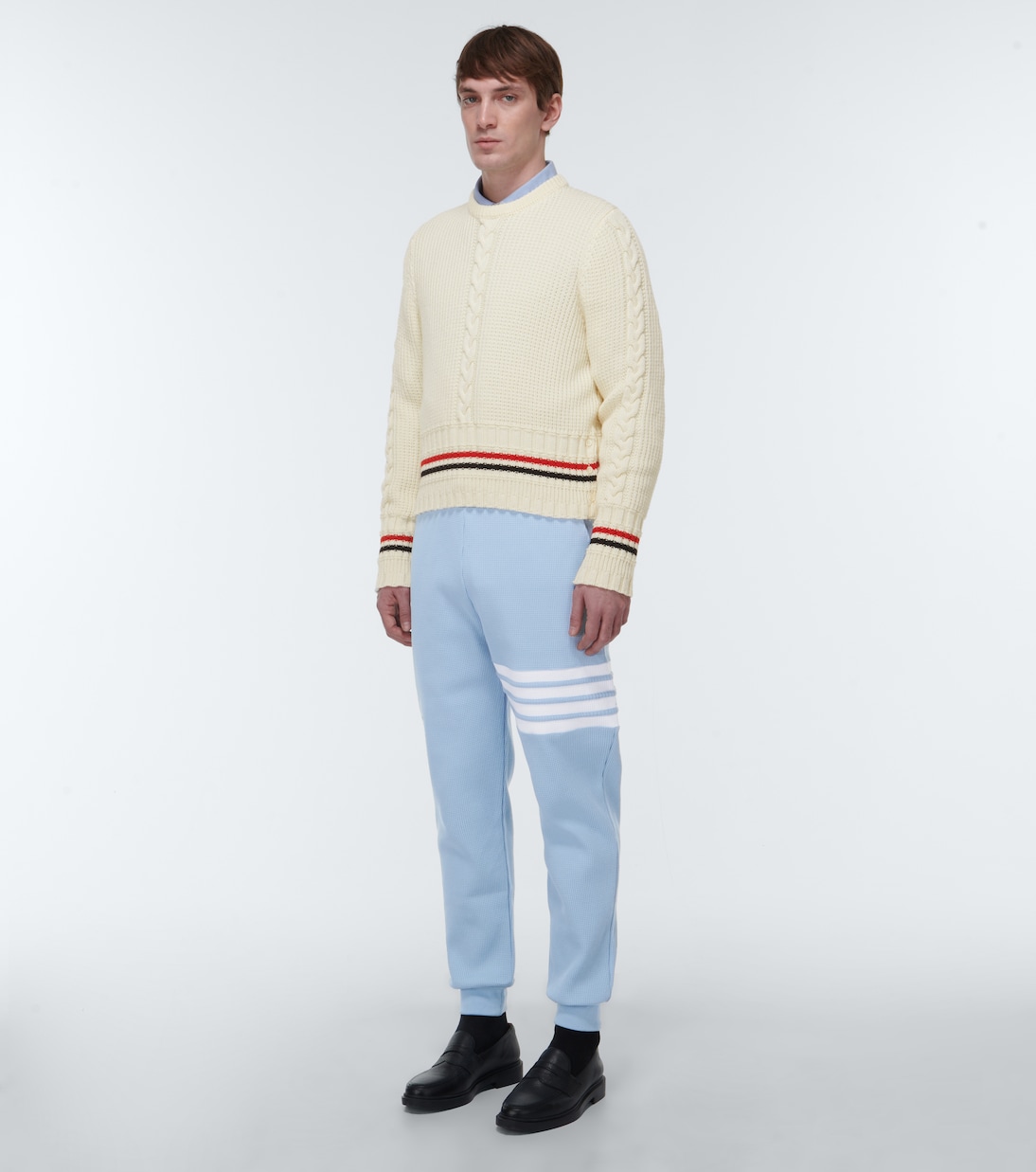 Pantaloni sportivi 4-Bar in cotone | Thom Browne