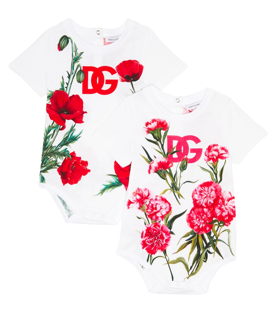 Baby - Set di 2 body in cotone con logo | Dolce&Gabbana Kids