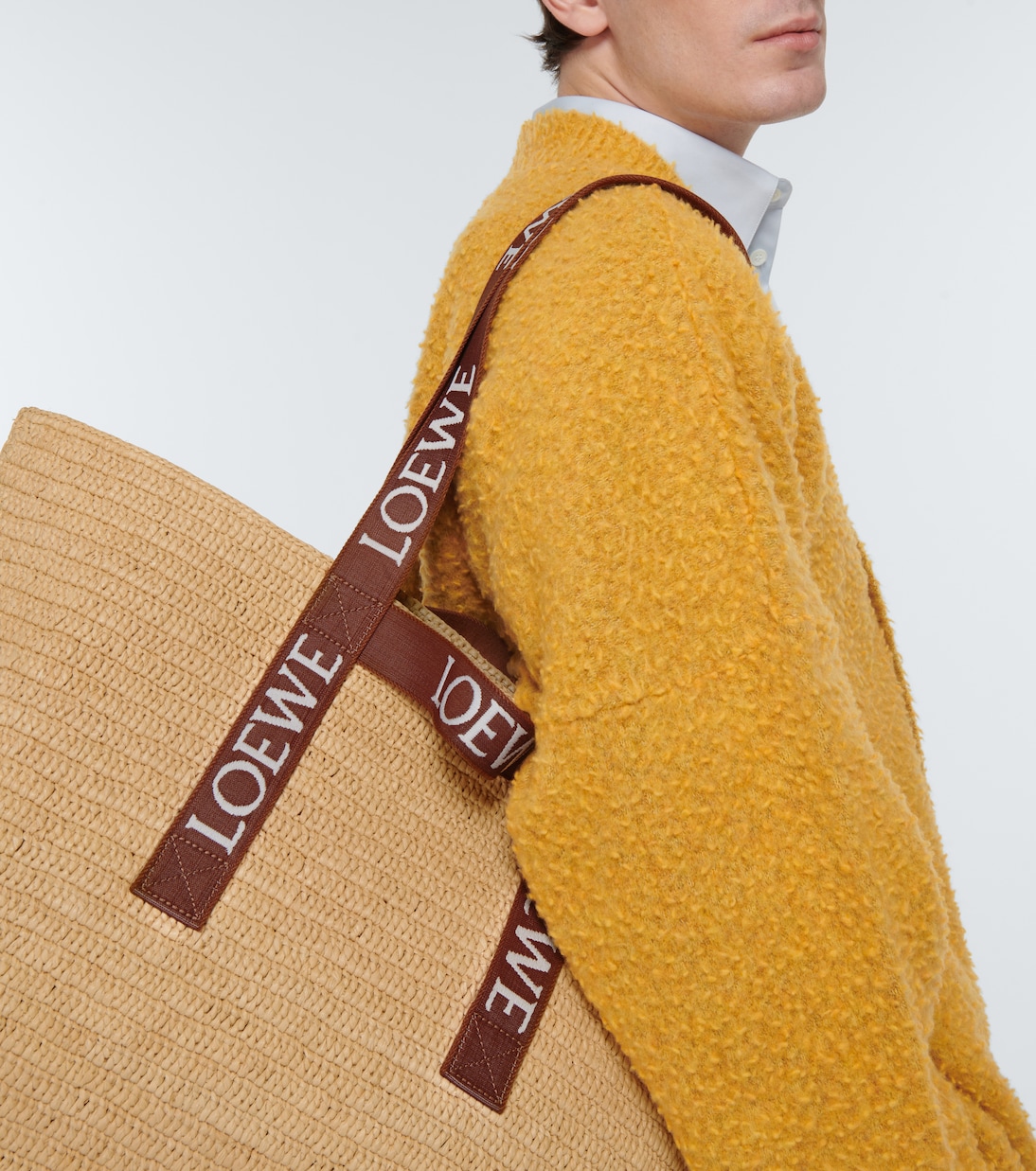 Paula's Ibiza - Borsa Fold Shopper in rafia | Loewe