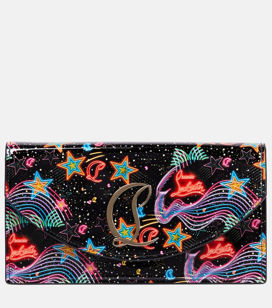 Pochette Loubi54 en cuir verni | Christian Louboutin