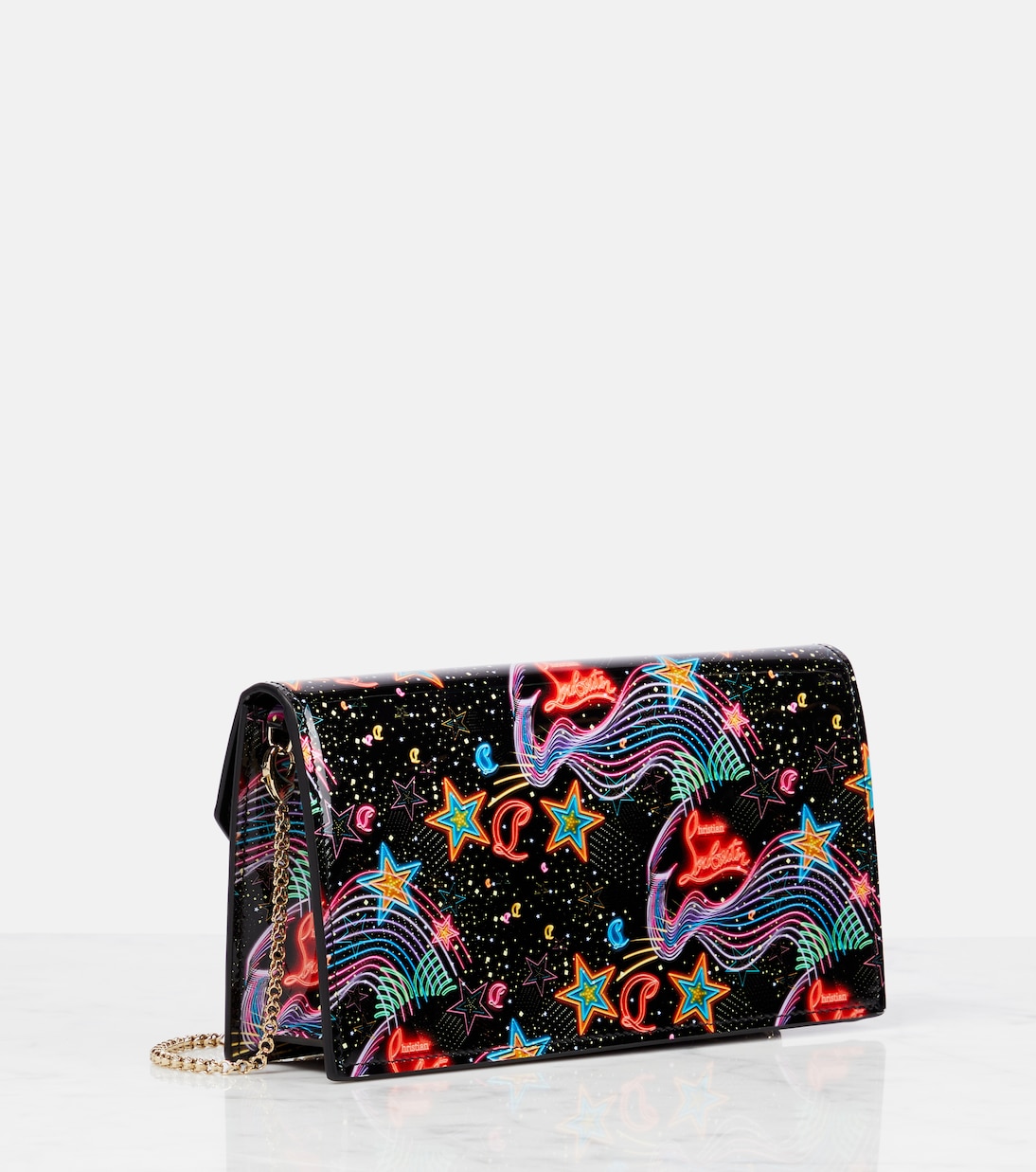 Pochette Loubi54 en cuir verni | Christian Louboutin
