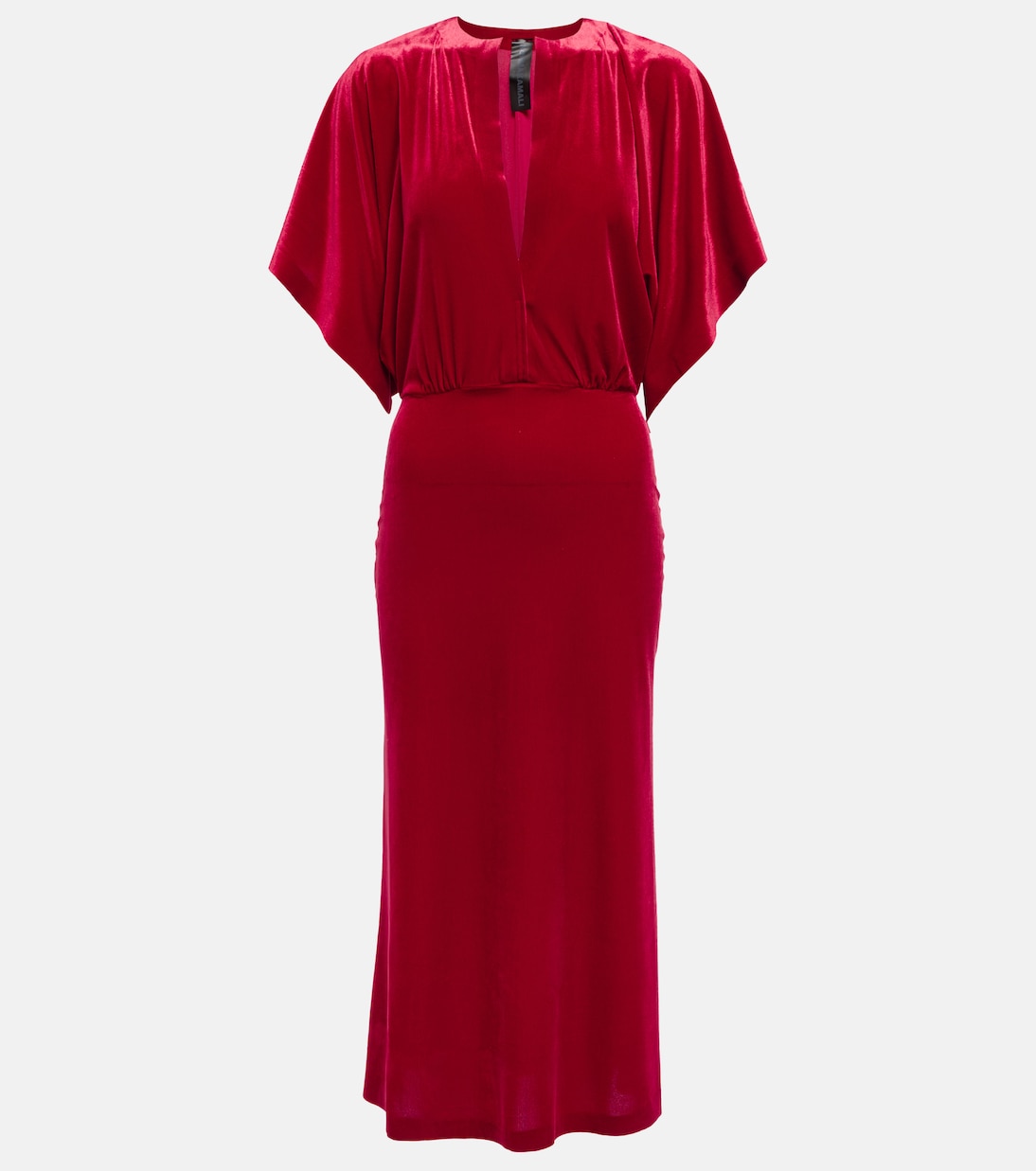 Obie velvet midi dress | Norma Kamali
