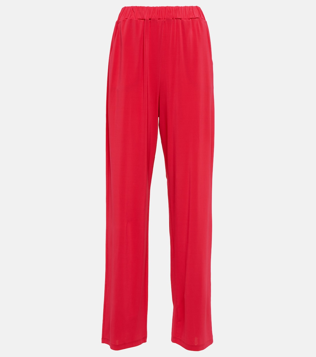 Pantaloni regular a vita alta in jersey | Max Mara