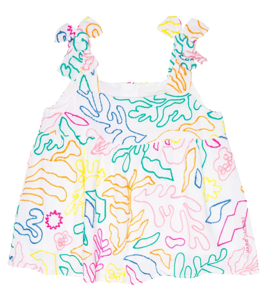 Embroidered cotton and linen top | Marc Jacobs Kids