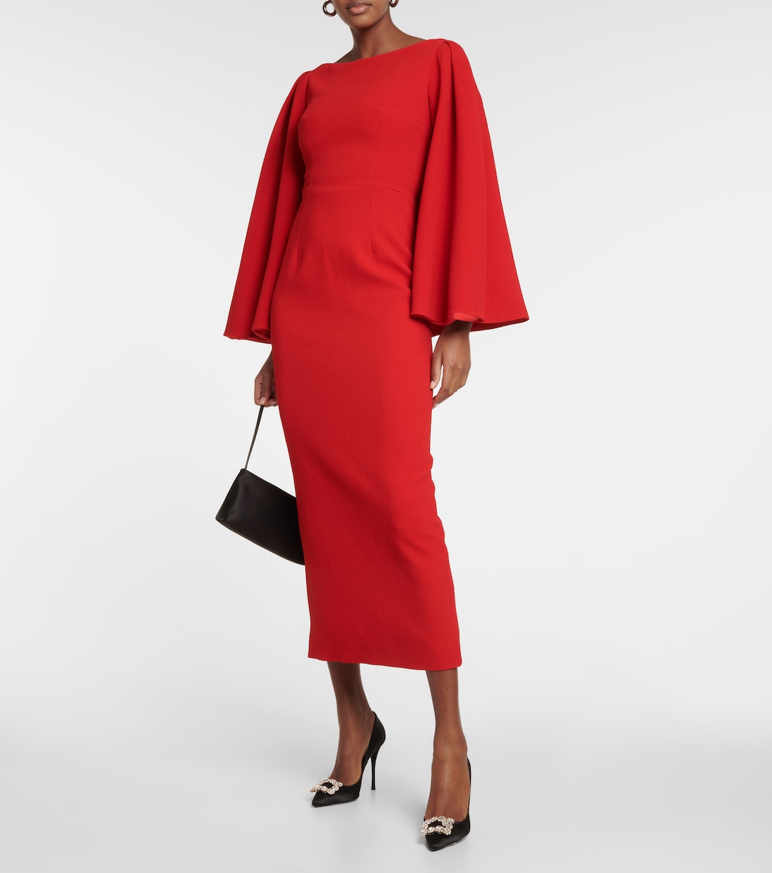 Midikleid Niesha aus Crêpe | Emilia Wickstead