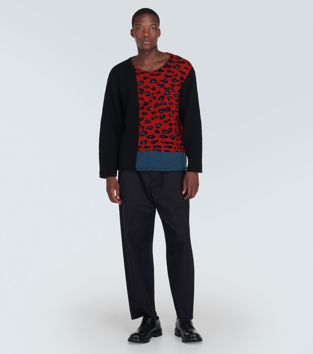 Leopard-print wool sweater  | Undercover