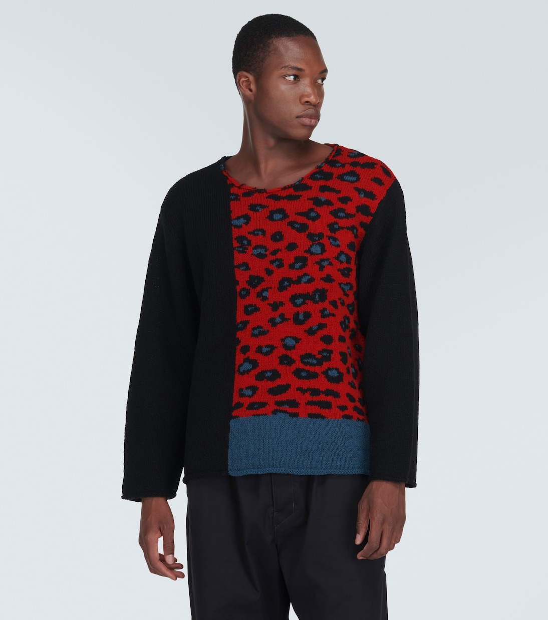Leopard-print wool sweater  | Undercover