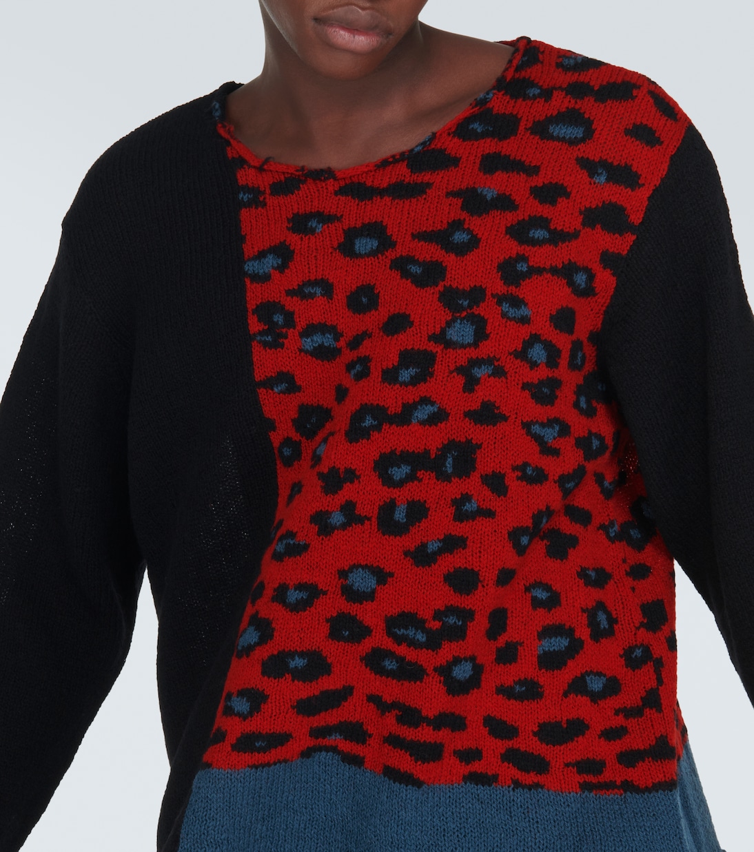Leopard-print wool sweater  | Undercover