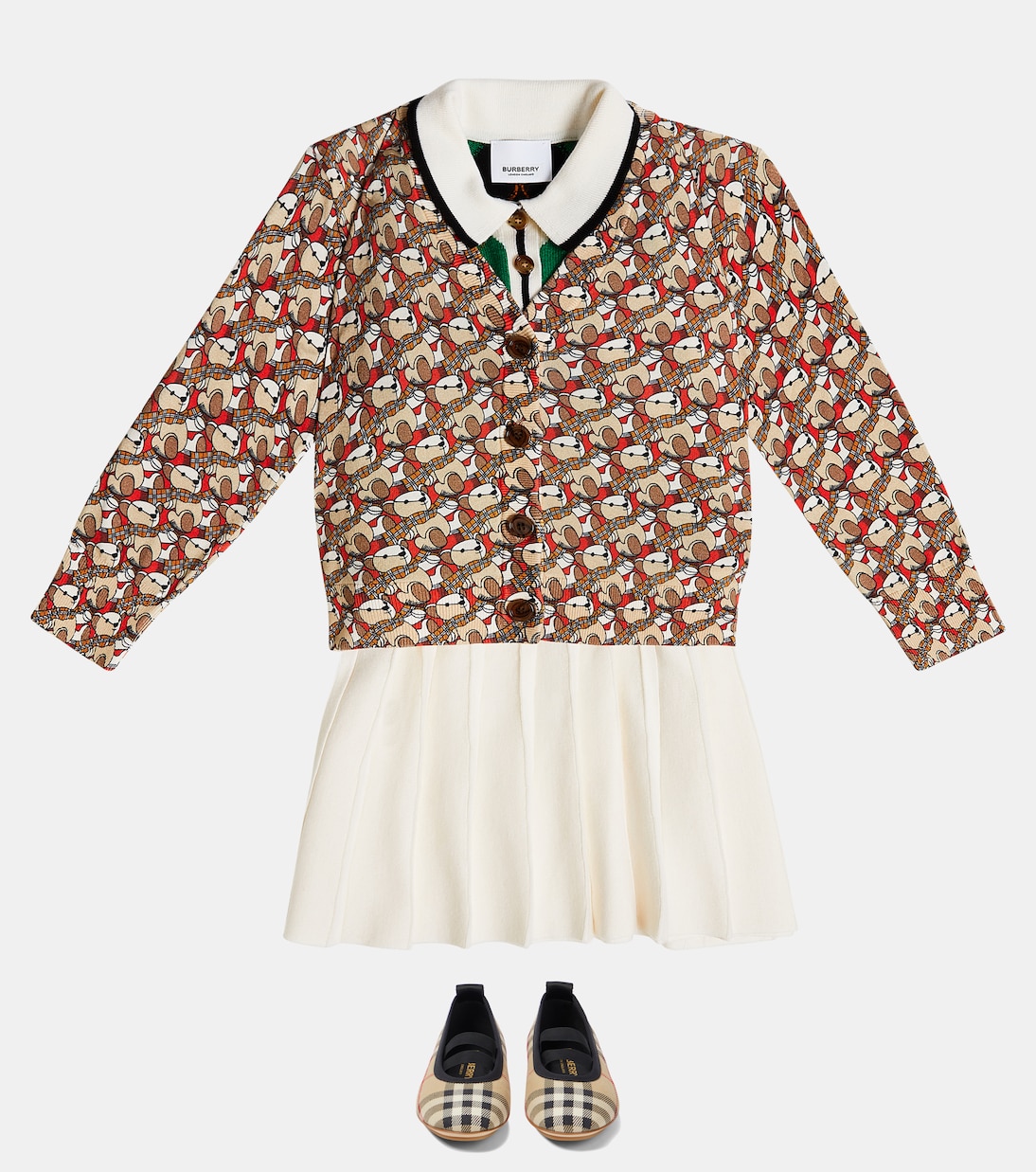 Cárdigan Thomas Bear de algodón | Burberry Kids