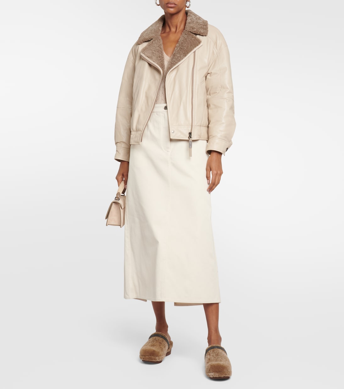 Gonna midi di jeans | Brunello Cucinelli